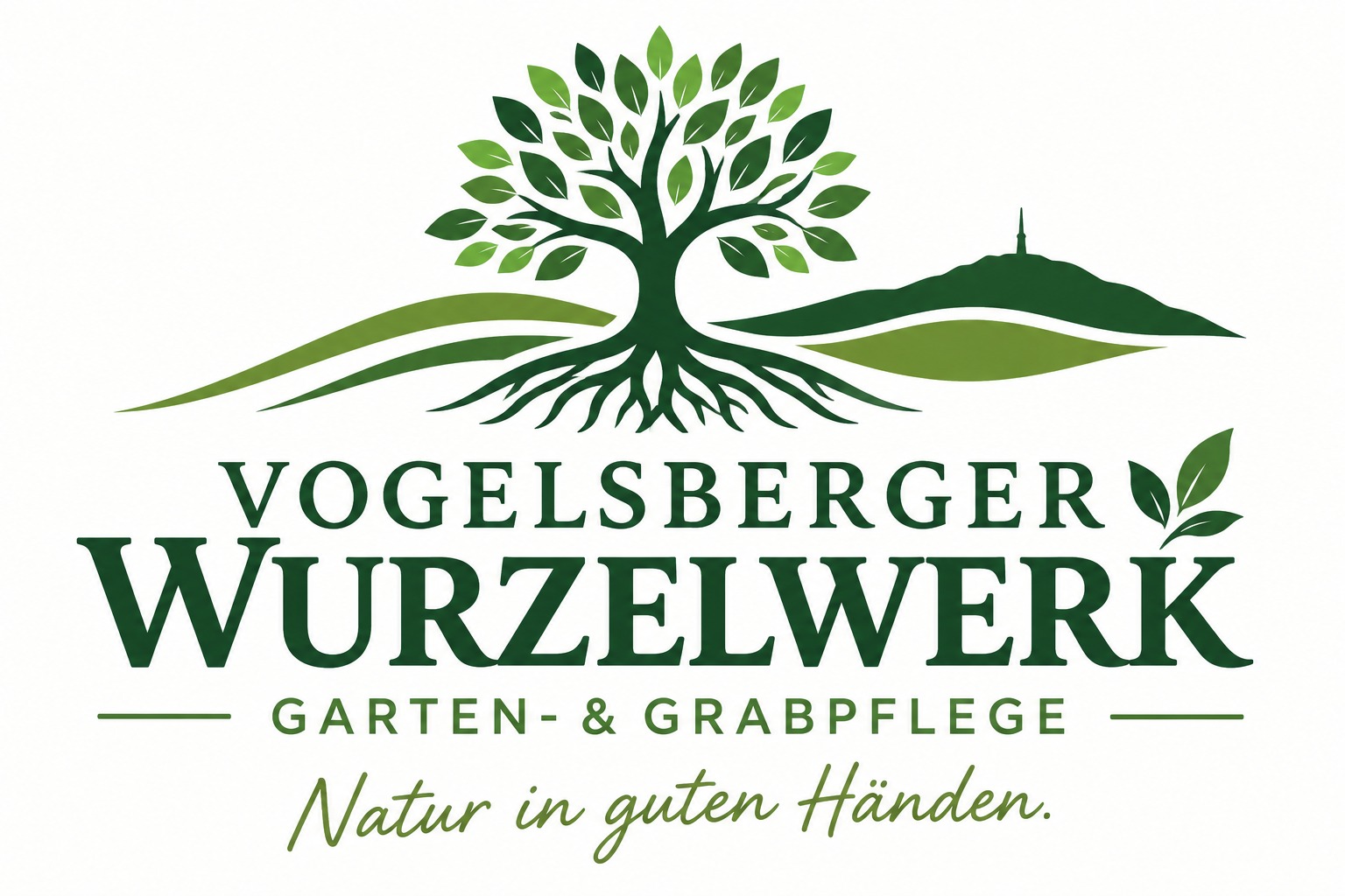 Logo Vogelsberger Wurzelwerk – Natur in guten Händen